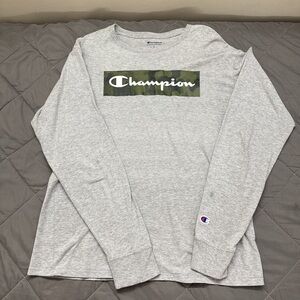 Champion Gray Long Sleeve Shirt